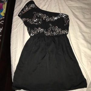 Sequin One Shoulder Dress